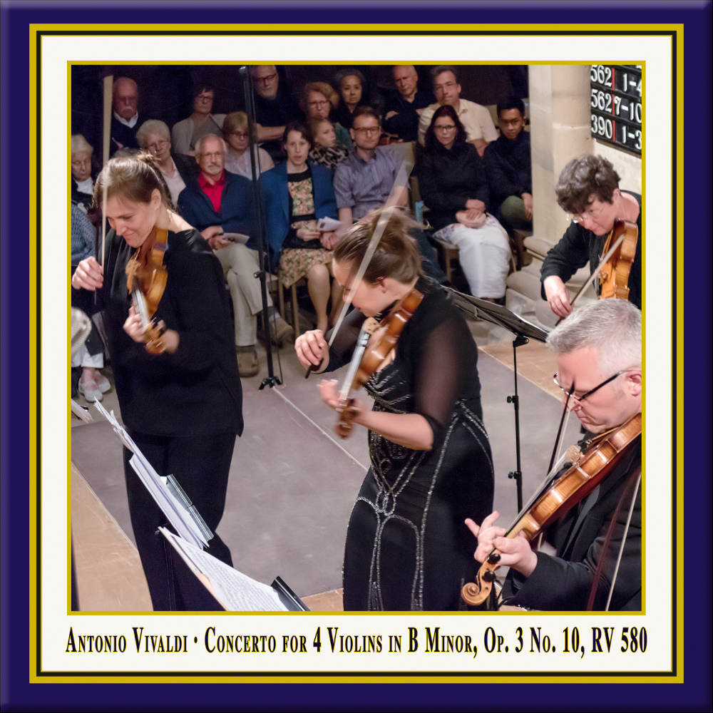 VIVALDI: Concerto for 4 Violins B Op. 3 No. 10, RV 580 by KuK-Art.com